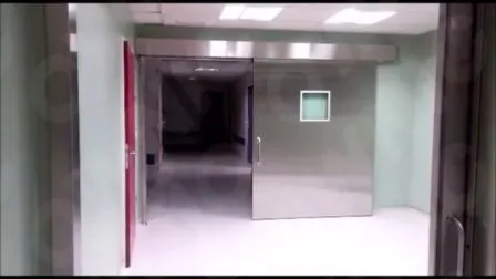 Porta de hospital com porta deslizante automática